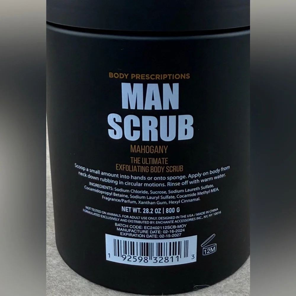 Man Scrub Mahogany Body‎ Prescriptions 28.2 oz